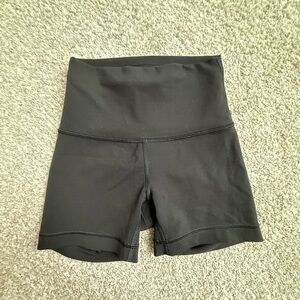 Black Lululemon Wunder-Train 3” High-Waisted Shorts ; Size: 2 ; Condition: good